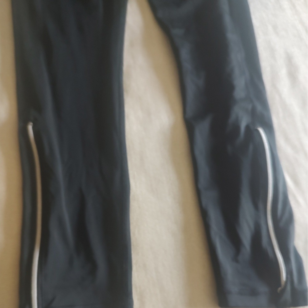 Victoria Sport Womens Black Ankle Zip High Rise Performance Leggings Size M